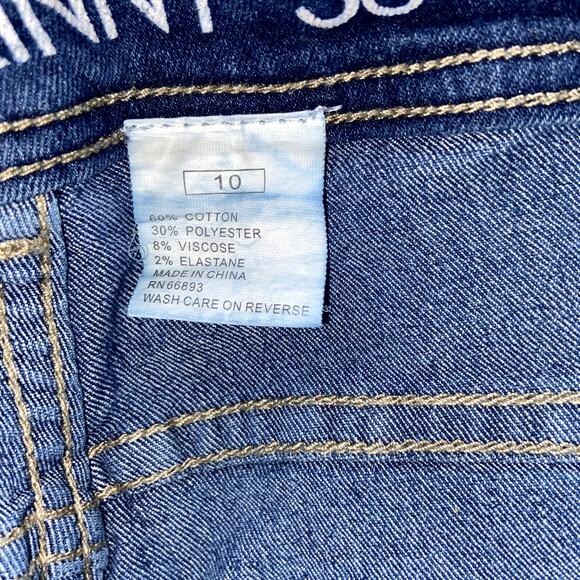 Tango Women's Jeans Heavily Distressed Ripped Size 10 Stretch WAIST 32" - Picture 2 of 5